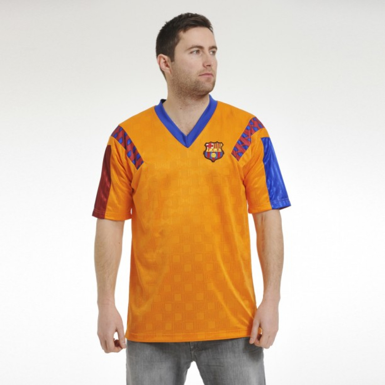 Camiseta naranja del barcelona cheap