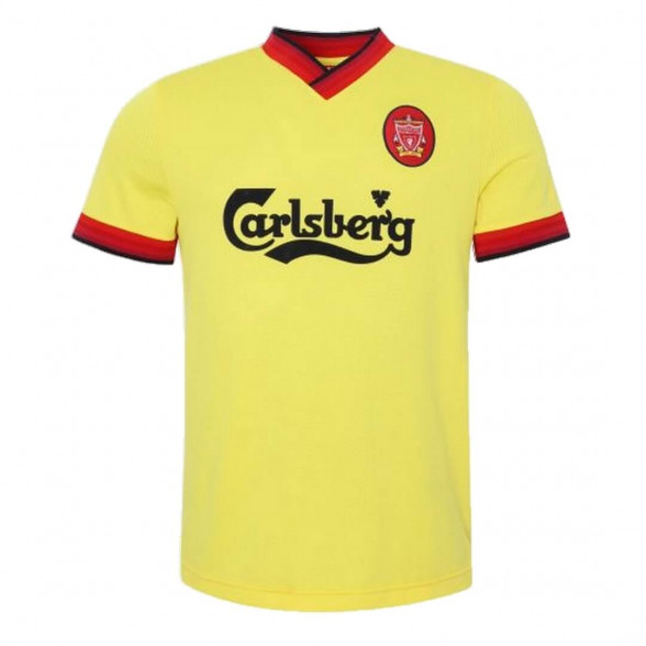 Camiseta segunda equipación Retro Liverpool FC 1997-98 Amarilla