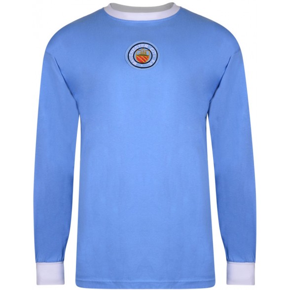 Camiseta Manchester City 1970 - Manga Larga