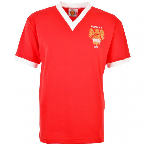 Camiseta Retro Manchester United 1958 FA Cup Final