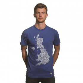 UK Grounds T-Shirt | Blue Mêlée