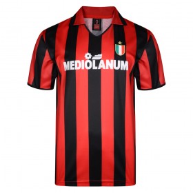 Camiseta Retro AC Milan Mediolanum Gullit Van Basten