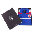 Caja regalo de la camiseta del Atletico Madrid 1986 Visitante