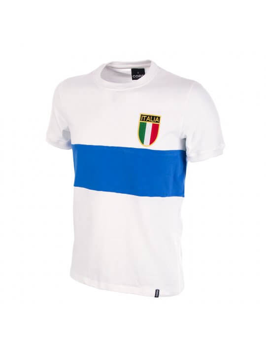 camiseta retro blanca Italia