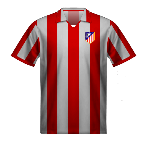 retroblog - Historia de la camiseta del Atlético de Madrid