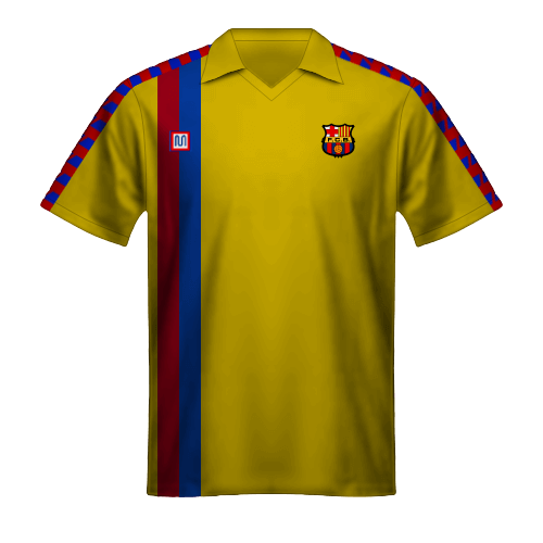 Camiseta FC Barcelona 1981/82 visitante amarilla