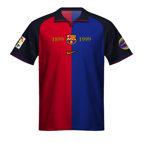 Camiseta FC Barcelona 1999/00 Nike: centenario FCB