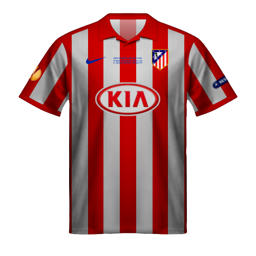 Camiseta Atletico Madrid 2010 Europa League