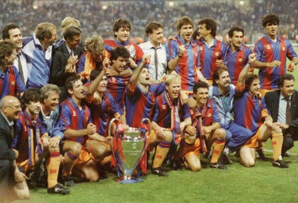 Cruyff Dream Team FC Barcelona with European Cup 1992 Dream Team FC Barcelona de Cruyff Copa de Europa 1992