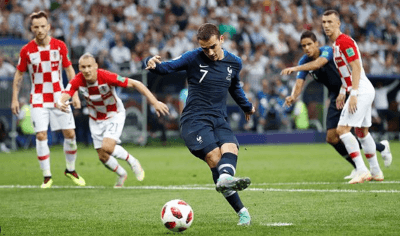 GRIEZMANN PENALTI FRENTE A CROACIA FINAL WC 2018 