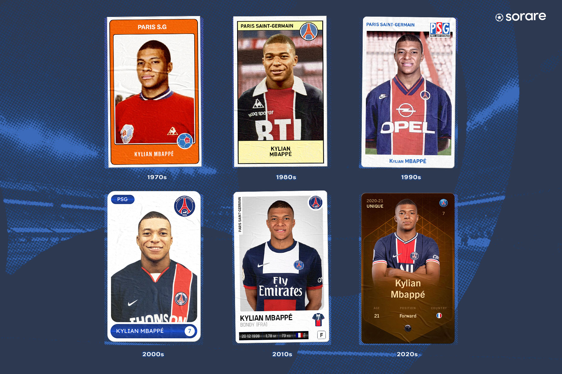 Sorare Cartas Únicas y Leyendas - Mbappe