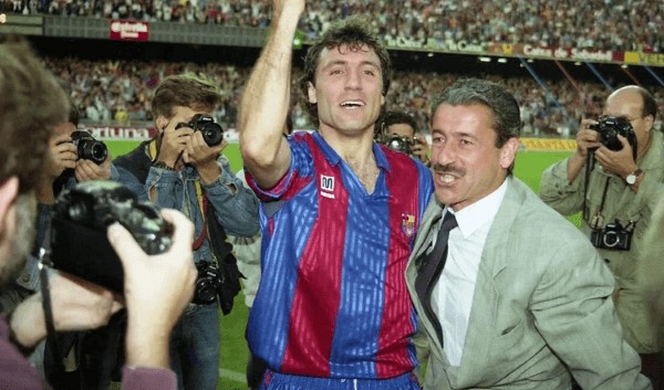 Stoichov FC Barcleona tras ganar la Liga 1991-92 Stoichov FC Barcleona tras ganar la Liga 1991-92