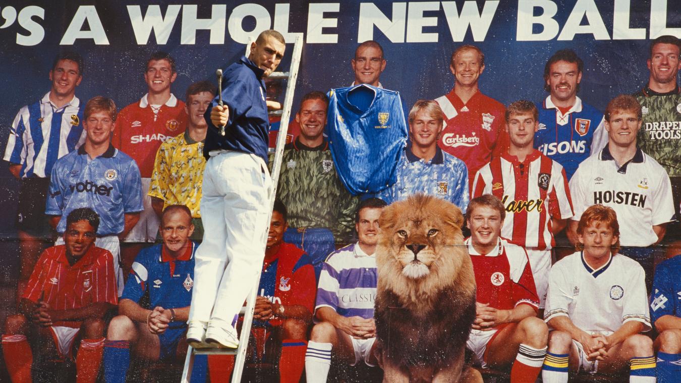 Vinnie Jones per un annuncio della Premier League 1992-93