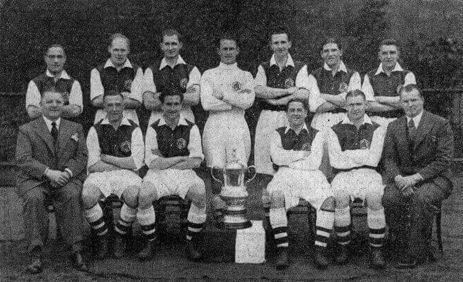 Arsenal fc 1935 1936 equipo con la FA Cup