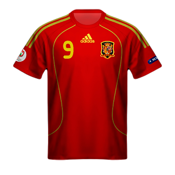 Camisetas de la selección española, Equipación