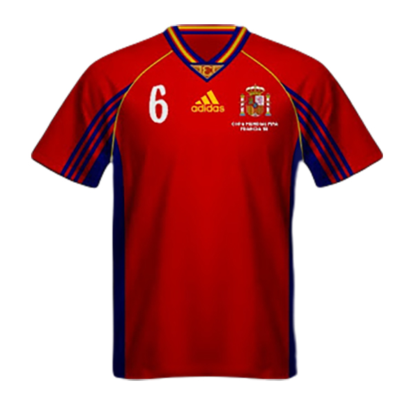 Camiseta España Mundial Francia 1998