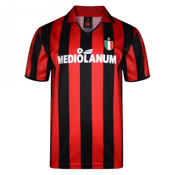 Camiseta vintage AC Milan 1988/89 Mediolanum