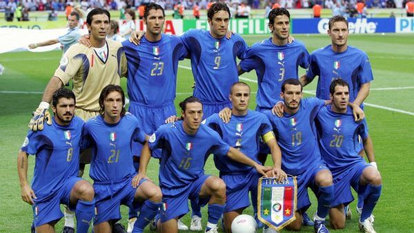 La selección italiana campeon del mundo 2006