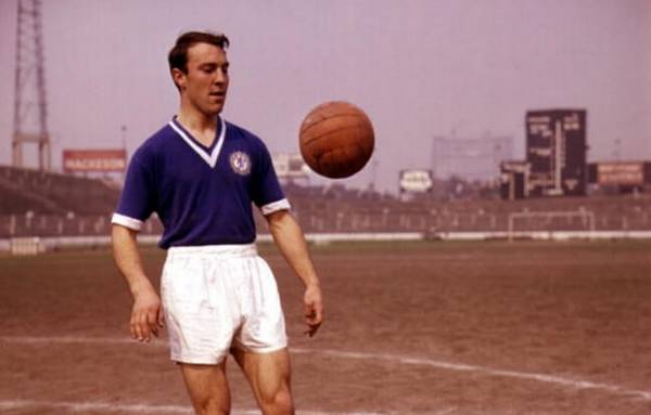 Jimmy Greaves con la camiseta del Chelsea 1960