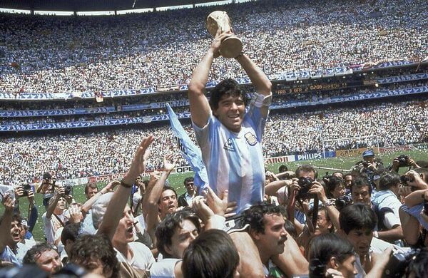 Diego Maradona, campeón del mundo en México 86